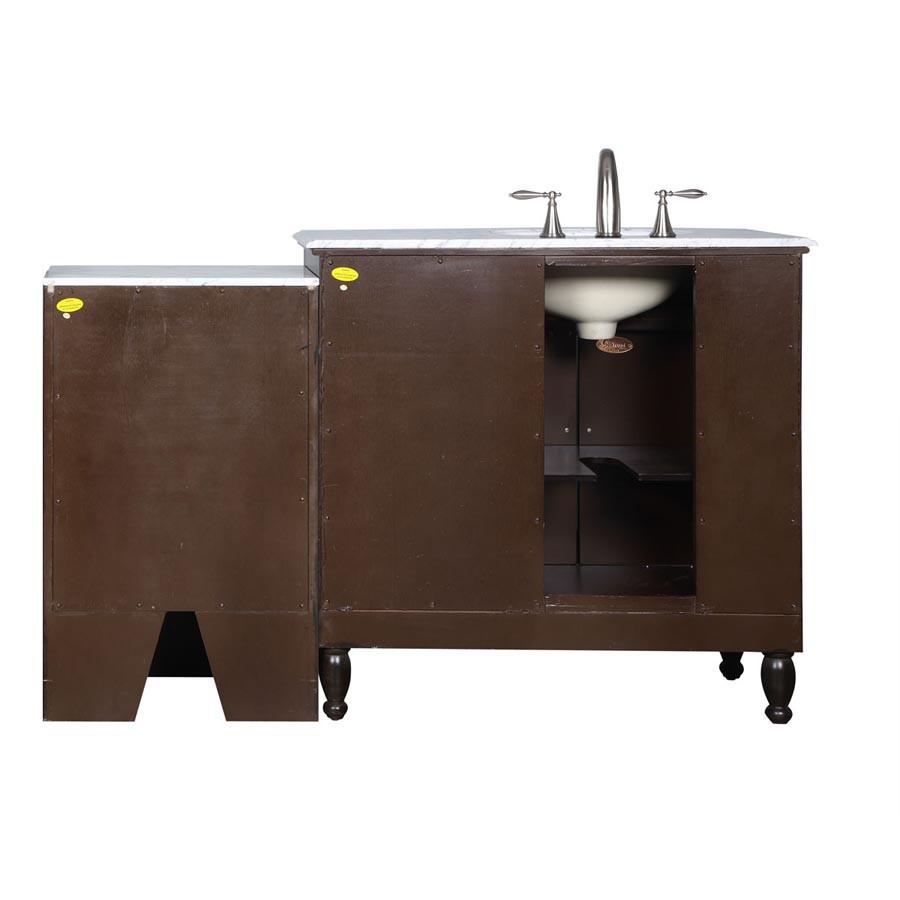 Silkroad 58" Modern Single Sink Bathroom Vanity Vanity Silkroad Exclusive 
