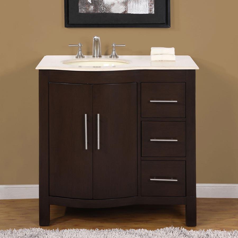 Silkroad 36" Modern Single Sink Bathroom Vanity Vanity Silkroad Exclusive 