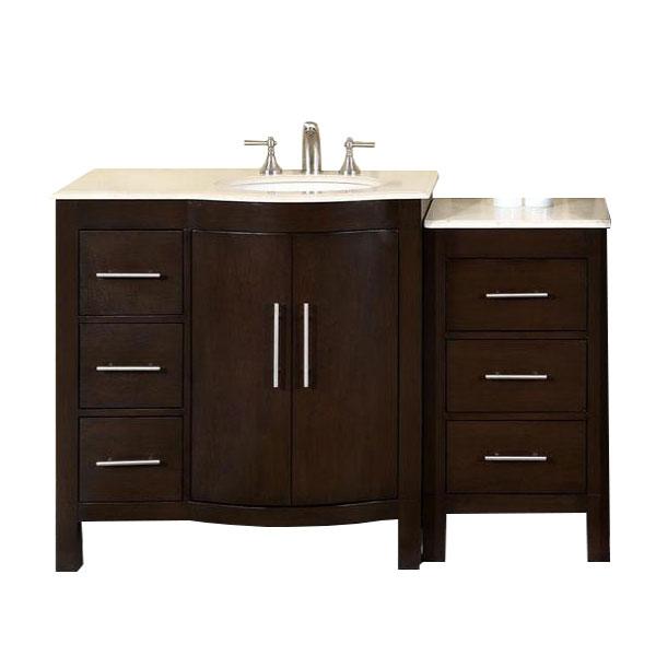 Silkroad 53.5" Modern Single Sink Bathroom Vanity Vanity Silkroad Exclusive 