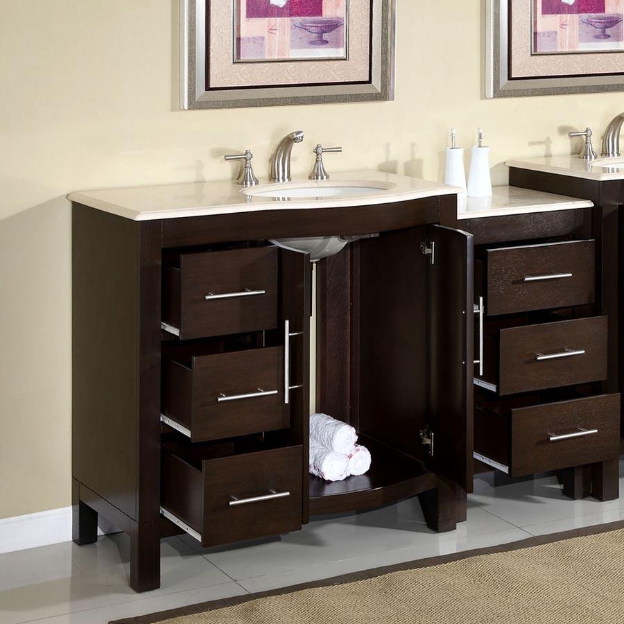 Silkroad 53.5" Modern Single Sink Bathroom Vanity Vanity Silkroad Exclusive 