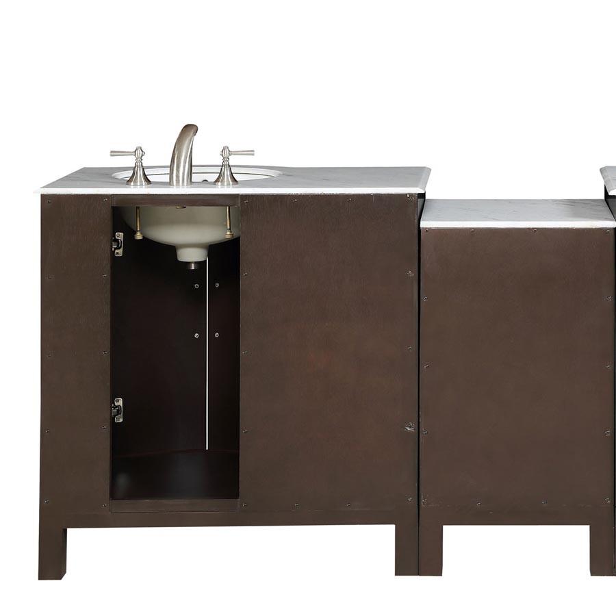 Silkroad 53.5" Modern Single Sink Bathroom Vanity Vanity Silkroad Exclusive 