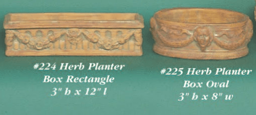 Herb Planter Box Cast Stone Outdoor Garden Planter Planter Tuscan 