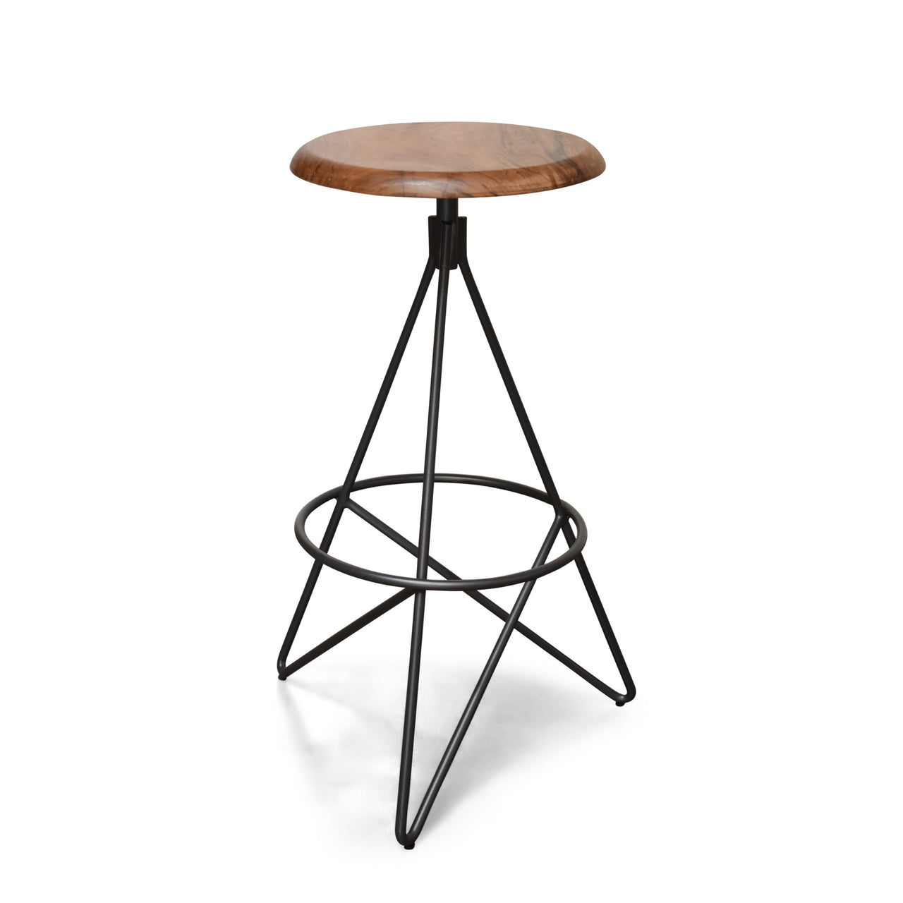 Hudson 30" Bar Stool, Natural Walnut Bar Stool Gingko 