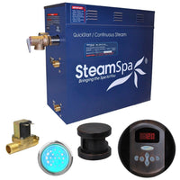Thumbnail for SteamSpa Indulgence 6 KW QuickStart Acu-Steam Bath Generator Package with Built-in Auto Drain in Oil Rubbed Bronze Steam Generators SteamSpa 