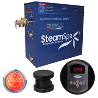 Thumbnail for SteamSpa Indulgence 6 KW QuickStart Acu-Steam Bath Generator Package in Oil Rubbed Bronze Steam Generators SteamSpa 