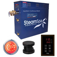 Thumbnail for SteamSpa Indulgence 4.5 KW QuickStart Acu-Steam Bath Generator Package in Oil Rubbed Bronze Steam Generators SteamSpa 