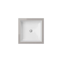 Thumbnail for Cantrio Vitreous China undermount square sink Ceramic Series Cantrio 