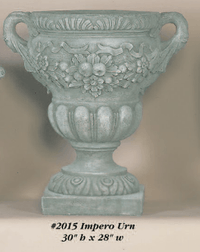 Thumbnail for Impero Urn Cast Stone Outdoor Garden Planter Planter Tuscan 