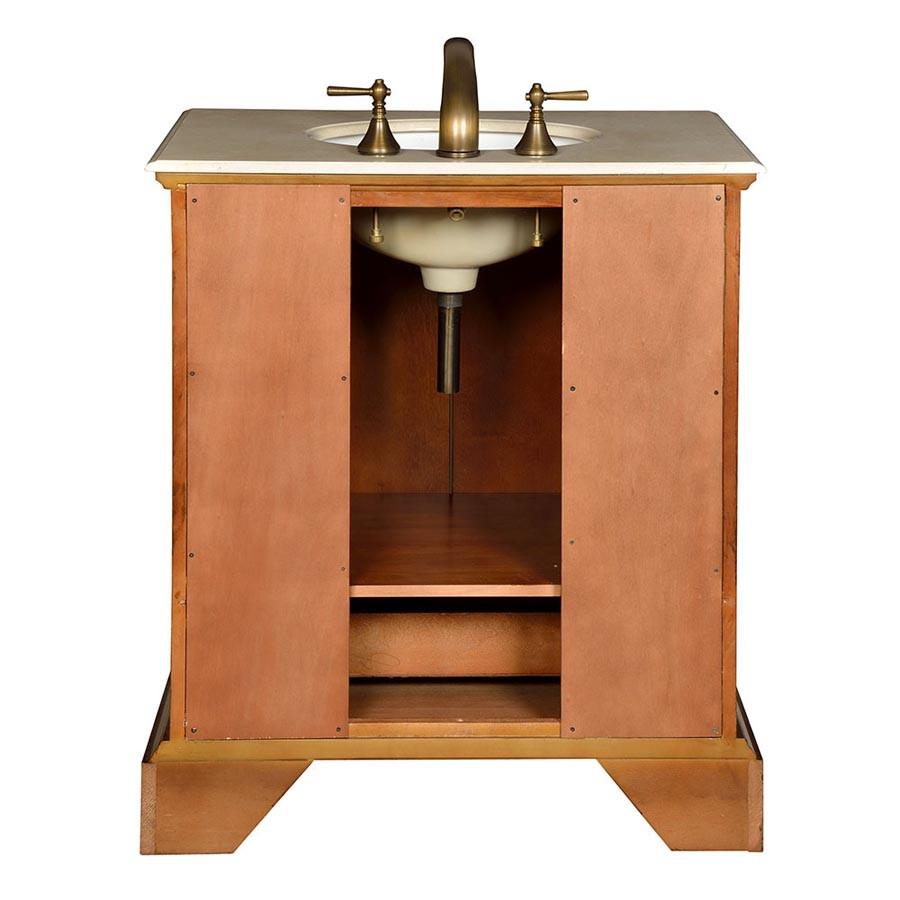 Silkroad 32" Transitional Single Sink Bathroom Vanity Vanity Silkroad Exclusive 