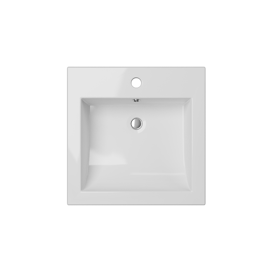 Cantrio Vitreous China semi recessed sink Ceramic Series Cantrio 
