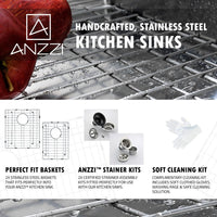 Thumbnail for ANZZI ELYSIAN Series K36203A-040 Kitchen Sink Kitchen Sink ANZZI 