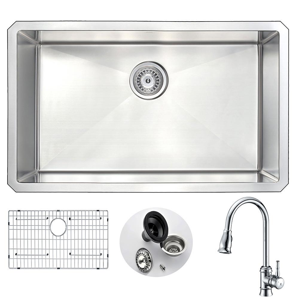 ANZZI VANGUARD Series KAZ3018-044 Kitchen Sink Kitchen Sink ANZZI 