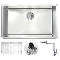 Thumbnail for ANZZI VANGUARD Series KAZ3018-102 Kitchen Sink Kitchen Sink ANZZI 