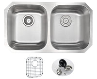 Thumbnail for ANZZI MOORE Series KAZ3218-034 Kitchen Sink Kitchen Sink ANZZI 