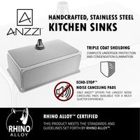 Thumbnail for ANZZI VANGUARD Series KAZ3219-037 Kitchen Sink Kitchen Sink ANZZI 