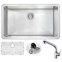 Thumbnail for ANZZI VANGUARD Series KAZ3219-040 Kitchen Sink Kitchen Sink ANZZI 