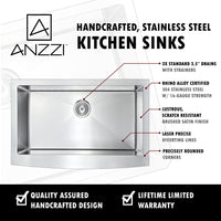 Thumbnail for ANZZI ELYSIAN Series KAZ3620-034 Kitchen Sink Kitchen Sink ANZZI 