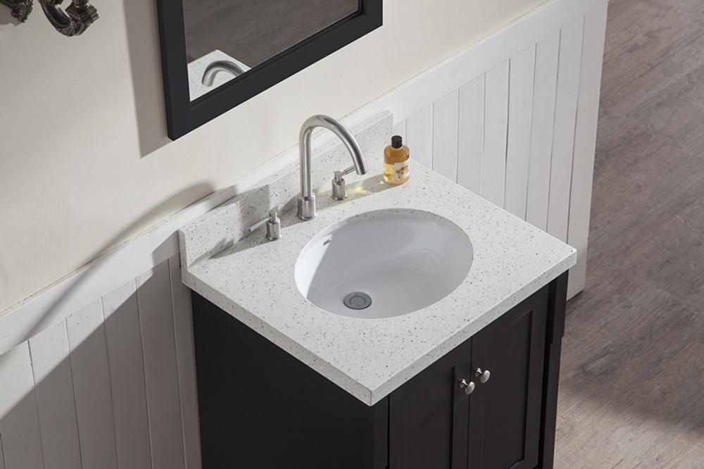 ARIEL Adams 25" Single Sink Bathroom Vanity Set in Black Vanity ARIEL 
