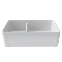 Thumbnail for Latoscana LTD3319W Farmhouse Kitchen Sink in FIRECLAY Finish Kitchen Sink Latoscana 