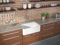 Thumbnail for Latoscana LTW3019W Farmhouse Kitchen Sink in FIRECLAY Finish Kitchen Sink Latoscana 