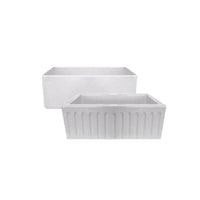 Thumbnail for Latoscana LFS3318W Kitchen Sink in FIRECLAY Finish Kitchen Sinks Latoscana 