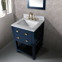 Thumbnail for 24 Inch Monarch Blue Single Sink Bathroom Vanity With Mirror From The Madalyn Collection Vanity Water Creation 