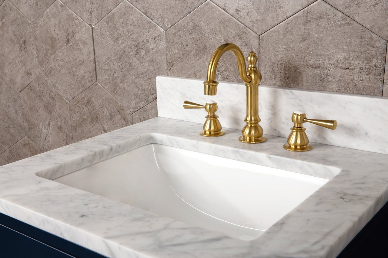 30 Inch Monarch Blue Single Sink Bathroom Vanity From The Madalyn Collection Vanity Water Creation 