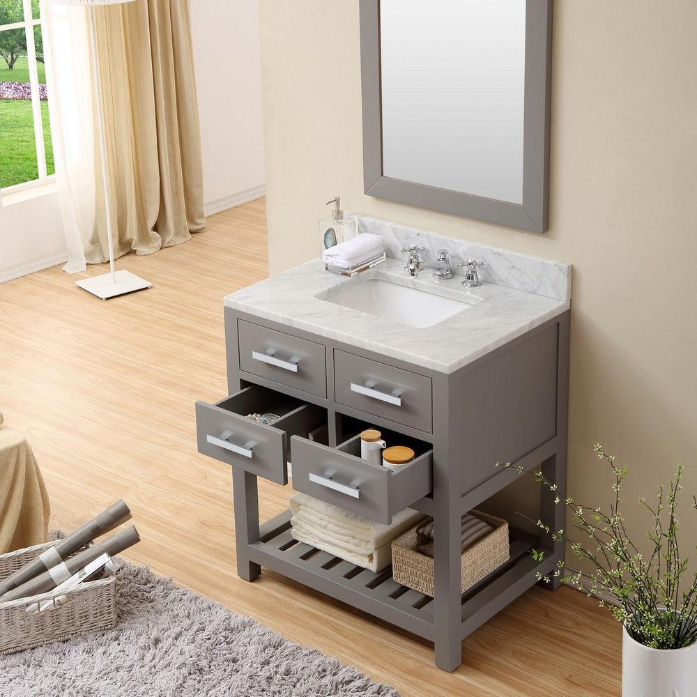 Madalyn 30" Cashmere Grey Single Sink Bathroom Vanity Only Vanity Water Creation 
