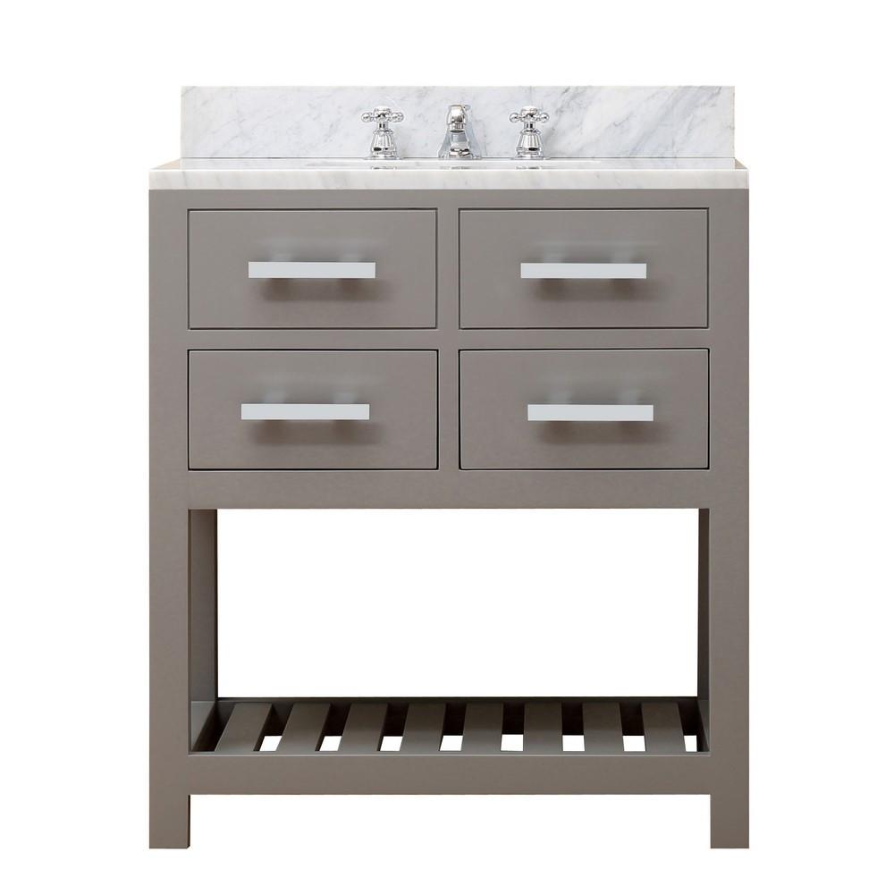 Madalyn 30" Cashmere Grey Single Sink Bathroom Vanity Only Vanity Water Creation 