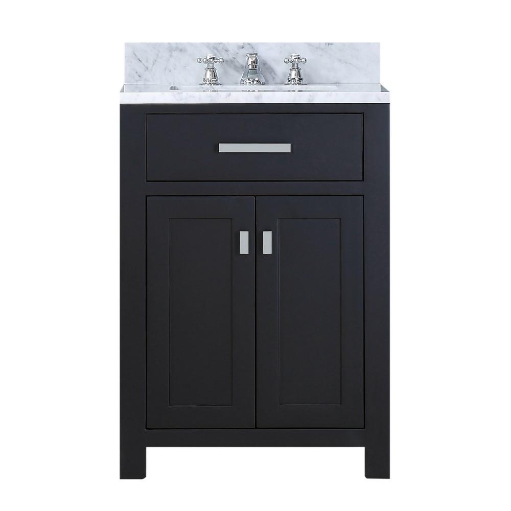 Madison 24" Espresso Single Sink Bathroom Vanity And Faucet Vanity Water Creation 