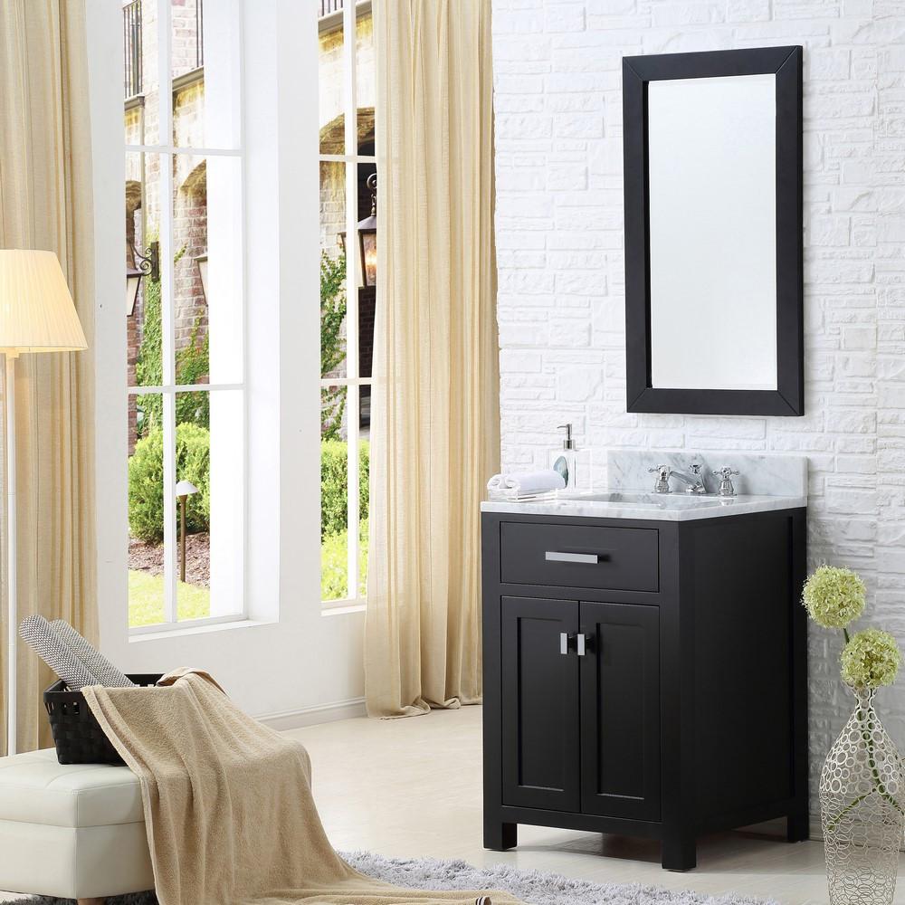 Madison 24" Espresso Single Sink Bathroom Vanity Only Vanity Water Creation 