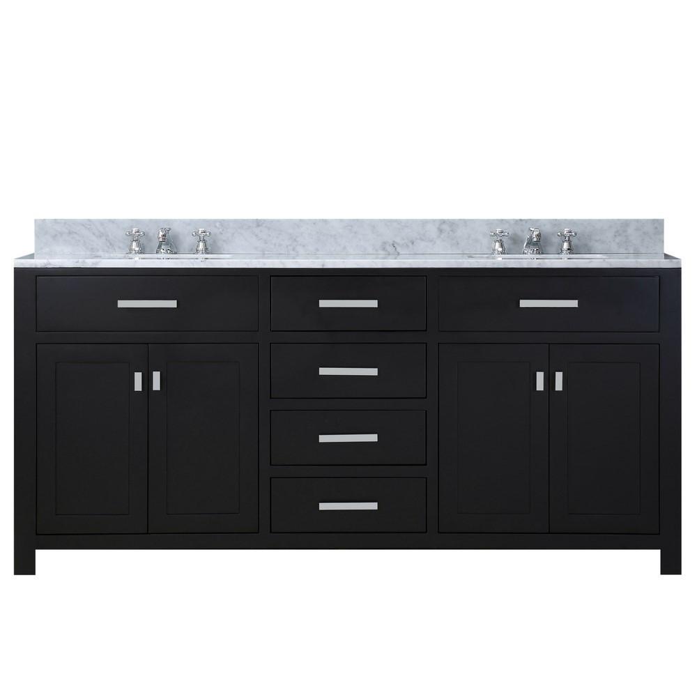 Madison 60" Espresso Double Sink Bathroom Vanity Only Vanity Water Creation 