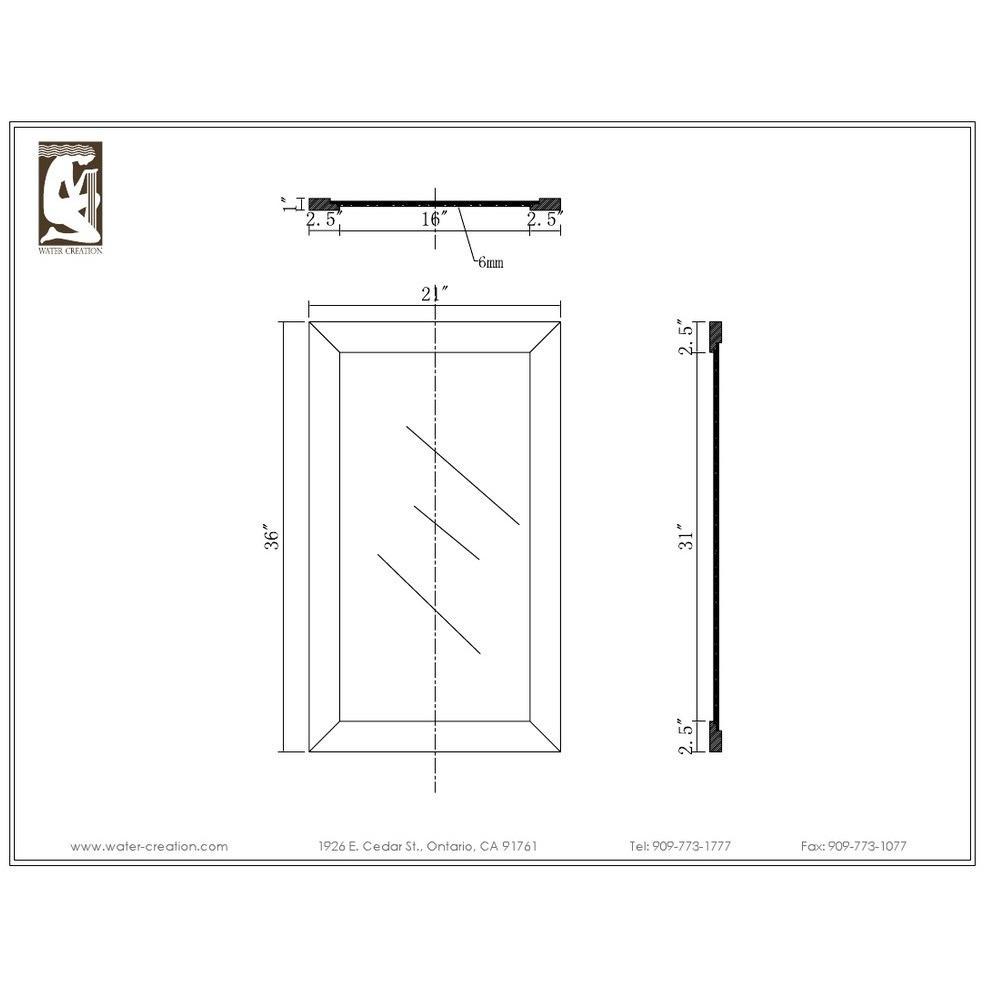 Madison 60" Solid White Double Sink Vanity With 2 Framed Mirrors And Faucets Vanity Water Creation 