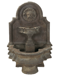 Thumbnail for Mascaron Wall Cast Ston Outdoor Garden Fountains With Spout Fountain Tuscan 