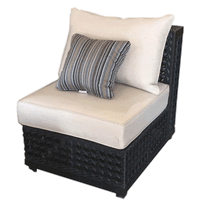 Thumbnail for Monterey Outdoor Armless Single Seater Outdoor Furniture Tuscan 