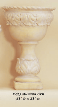 Thumbnail for Murano Urn Cast Stone Outdoor Garden Planter Planter Tuscan 
