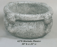 Thumbnail for Mortaio Planter Cast Stone Outdoor Garden Planter Planter Tuscan 
