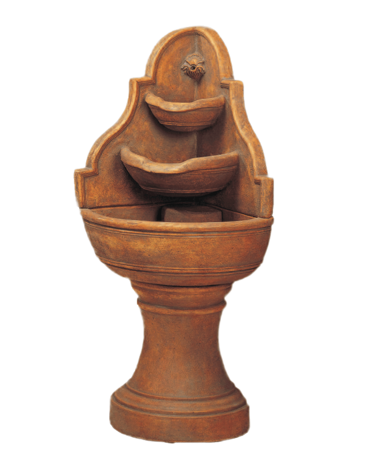 Nadina Corner Cast Stone Outdoor Garden Fountains Fountain Tuscan 