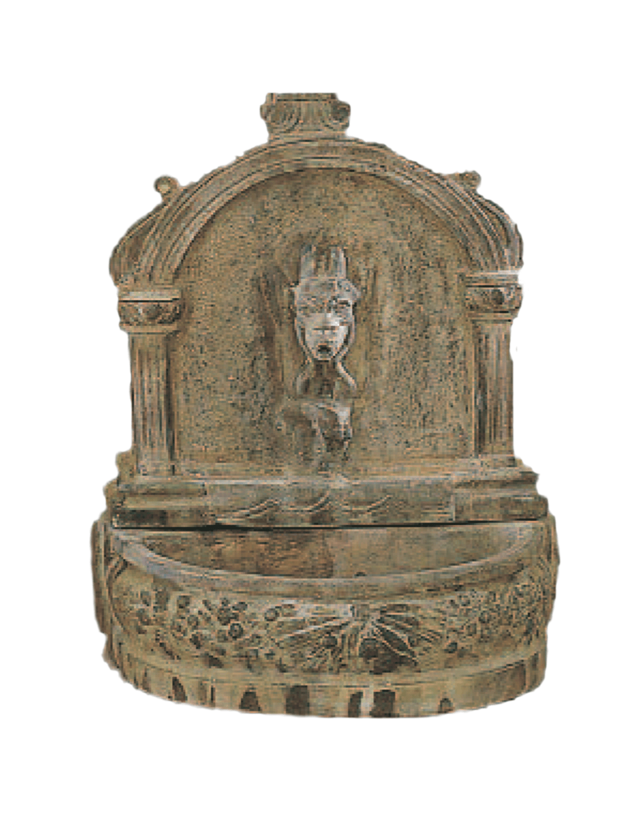 Notre Dame Tabletop Cast Stone Outdoor Garden Fountains With Spout Fountain Tuscan 