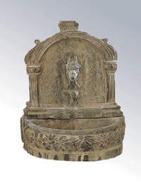 Thumbnail for Notre Dame Tabletop Cast Stone Outdoor Garden Fountains With Spout Fountain Tuscan 