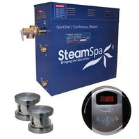 Thumbnail for SteamSpa OA1050BN Oasis 10.5 KW QuickStart Acu-Steam Bath Generator Package in Brushed Nickel Steam Generators SteamSpa 