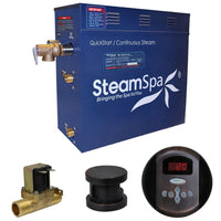 Thumbnail for SteamSpa Oasis 7.5 KW QuickStart Acu-Steam Bath Generator Package with Built-in Auto Drain in Oil Rubbed Bronze Steam Generators SteamSpa 