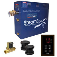 Thumbnail for SteamSpa Oasis 12 KW QuickStart Acu-Steam Bath Generator Package with Built-in Auto Drain in Oil Rubbed Bronze Steam Generators SteamSpa 