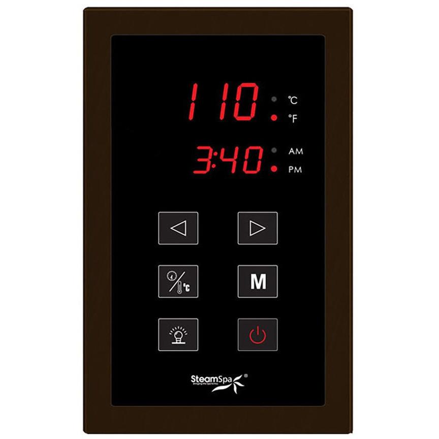 SteamSpa Oasis 6 KW QuickStart Acu-Steam Bath Generator Package with Built-in Auto Drain in Oil Rubbed Bronze Steam Generators SteamSpa 
