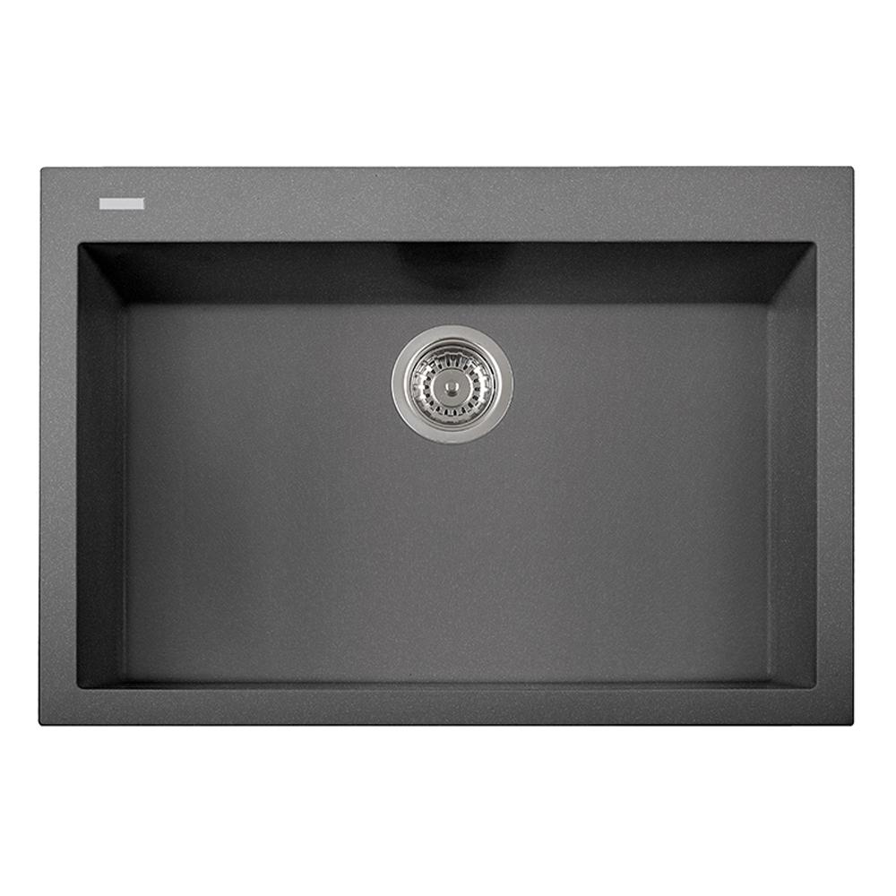 Latoscana Single Basin Drop-In Sink ON7610 Kitchen Sink Latoscana Titanium 