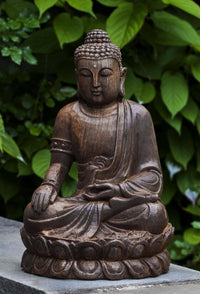 Thumbnail for Campania International Cast Stone Antique Lotus Buddha Statuary Statuary Campania International 