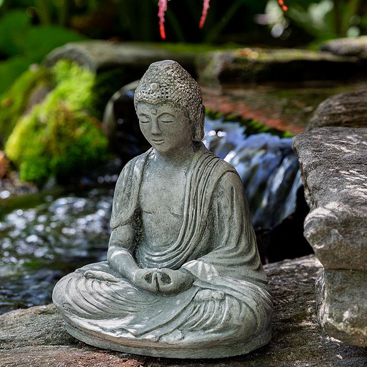 Campania International Cast Stone 7 Inch Buddha Stone Series Campania International 