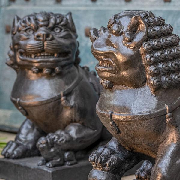 Campania International Traditional Foo Dog, Male Cast Stone Campania International 