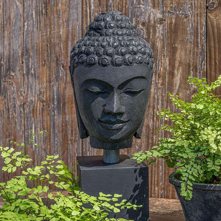 Campania International Artifact Buddha Head Cast Stone Campania International 