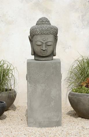 Antique Buddha Head Large Statuary Statuary Campania International 